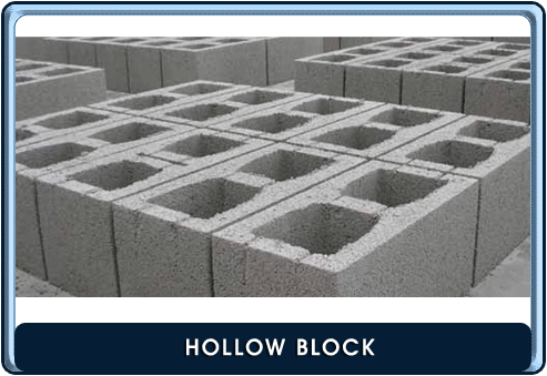 Hollow block machine